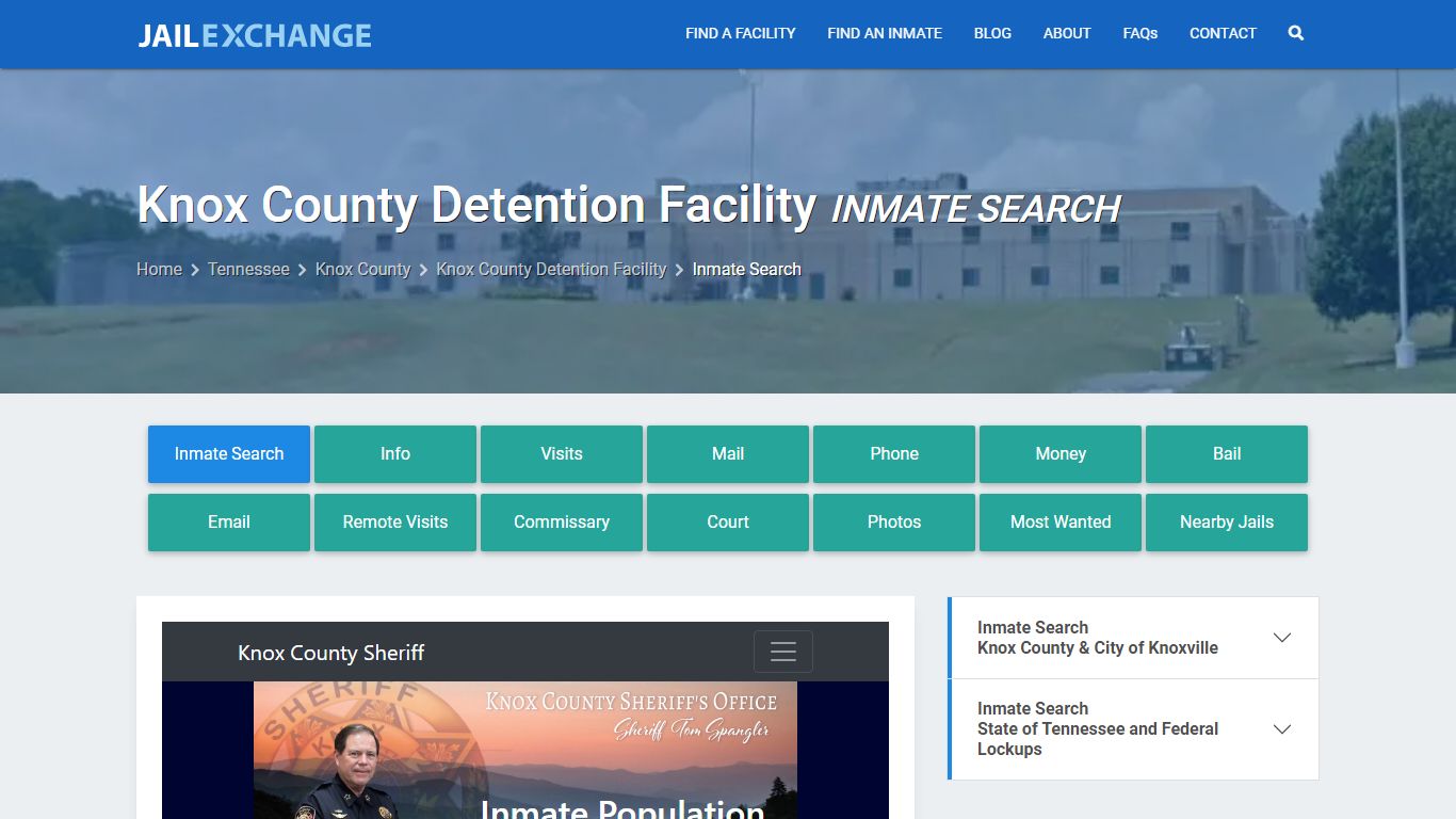 Knox County Detention Facility Inmate Search - Jail Exchange